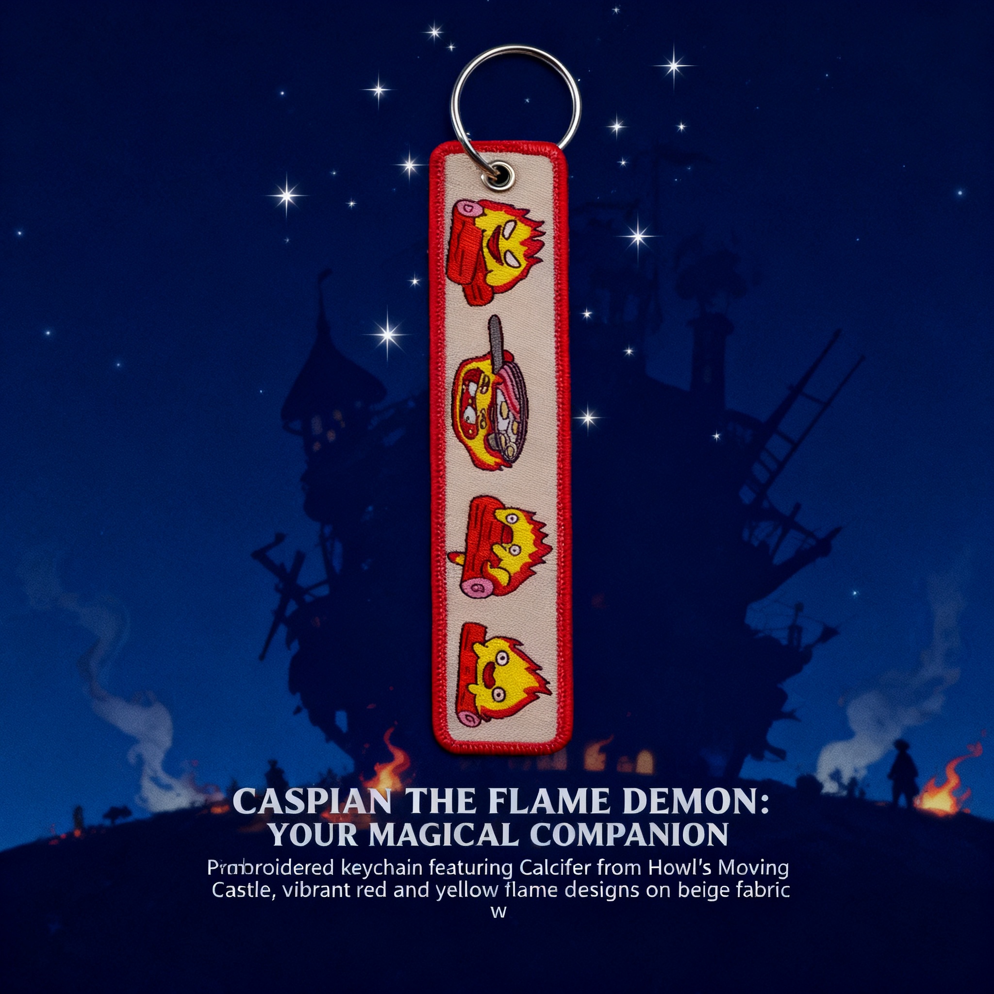 Anime Fire Embroidery Key Fobs – обзор и цена Embroidery Bag