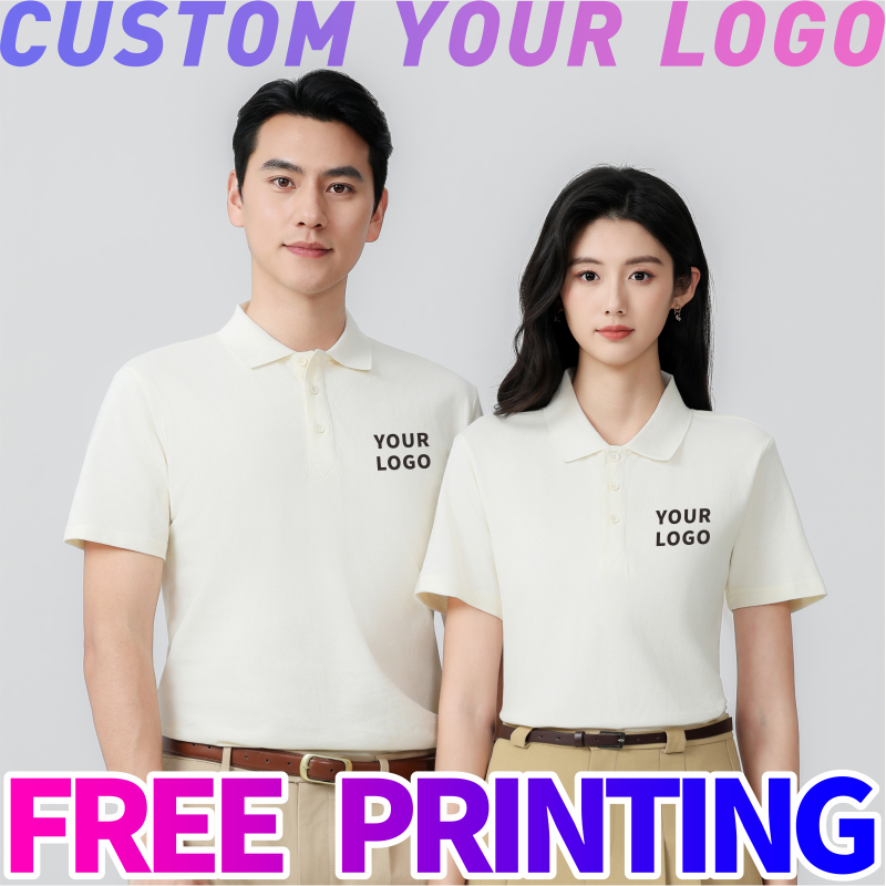 Custom polo T-shirt free print – обзор и цена Embroidery Cotton Shirt