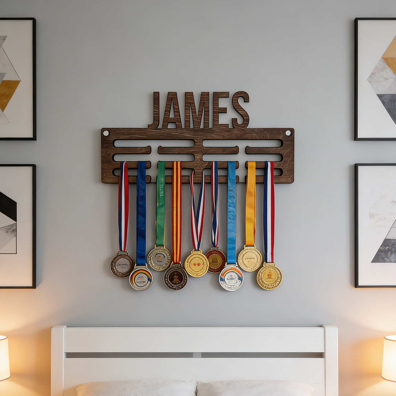 1pc Custom Modern Style Medal  – обзор и цена Frame Display Wood
