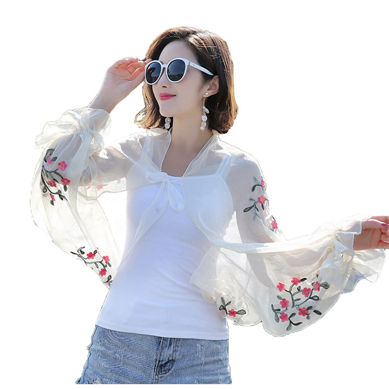 2025 Summer New Women Long Cas – обзор и цена Embroidery Cotton Shirt