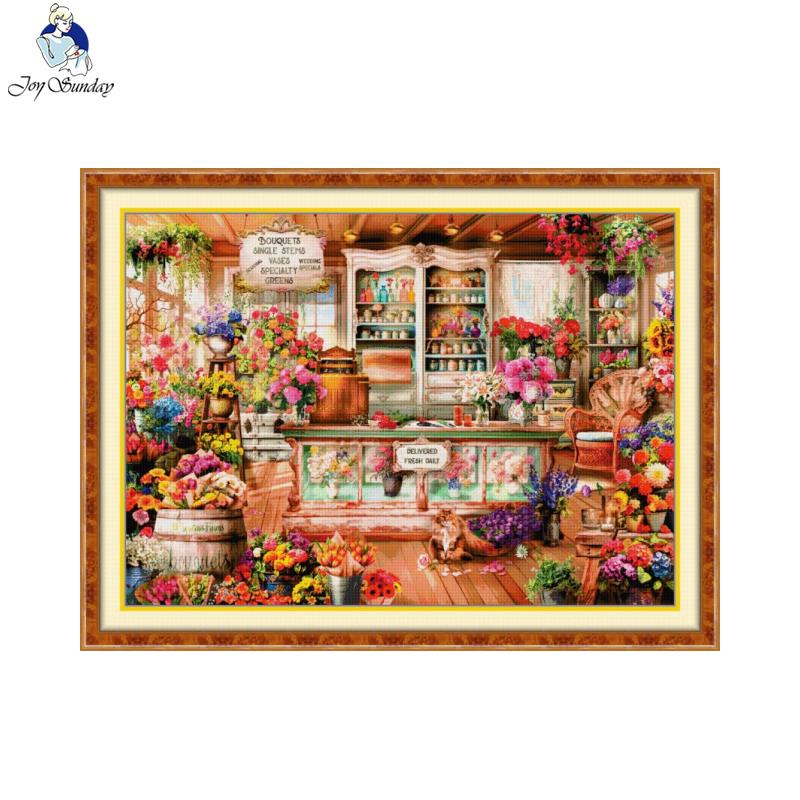 Joy Sunday Flower Shop Pattern – обзор и цена Embroidery Meaning