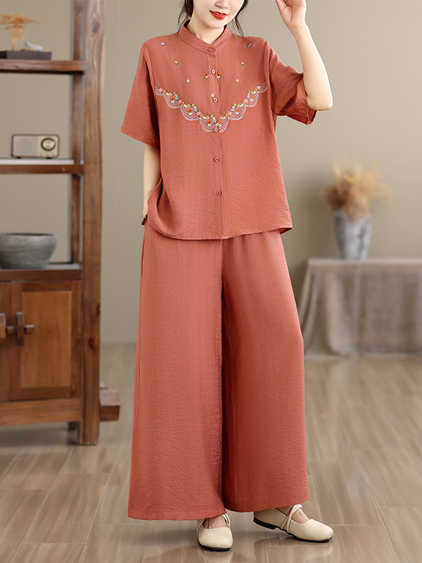 Embroidered Cotton Linen Short – обзор и цена Embroidery Cotton Shirt