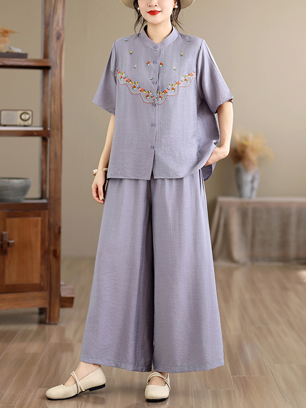 Embroidered Cotton Linen Short – обзор и цена Embroidery Cotton Shirt