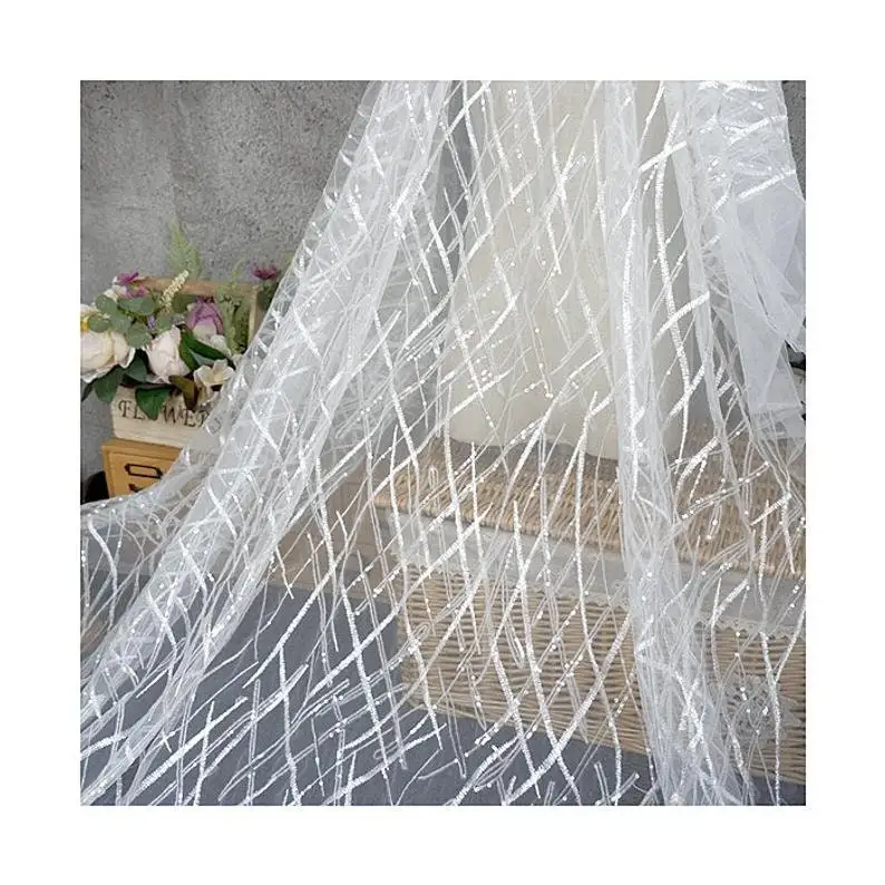 Heavy Sequins Lace fabric Flow – обзор и цена Embroidery Veil