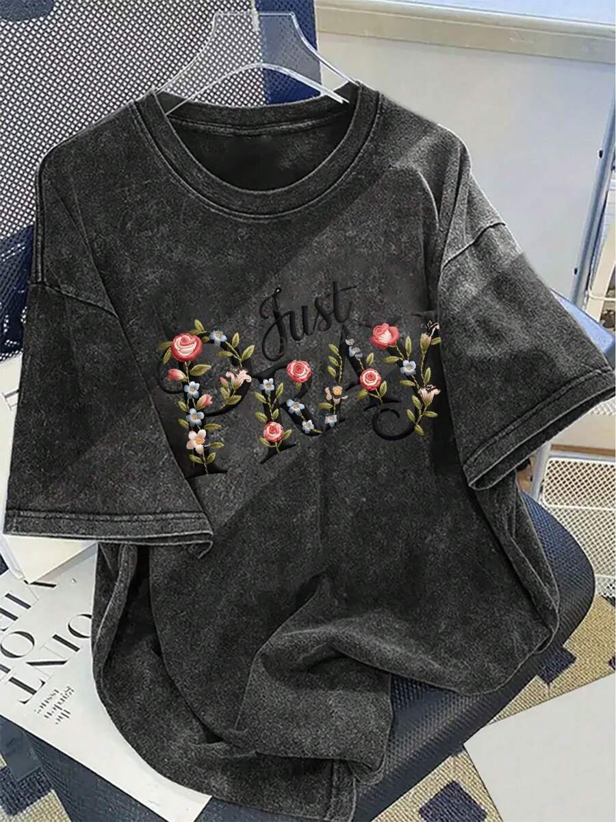 Unisex Cotton Short Sleeve T-S – обзор и цена Embroidery Cotton Shirt
