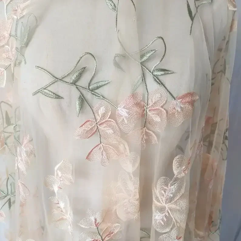 Beautiful Flower Lace fabric A – обзор и цена Embroidery Veil