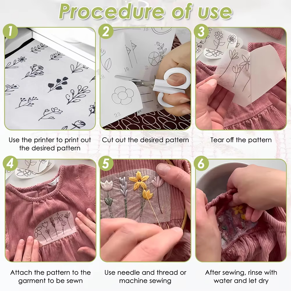10/5Pcs Water Soluble Embroide – обзор и цена Embroidery Meaning
