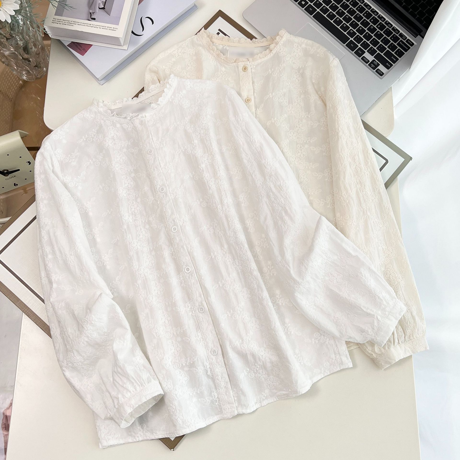 Plus Size Women's Blouses 2025 – обзор и цена Embroidery Cotton Shirt