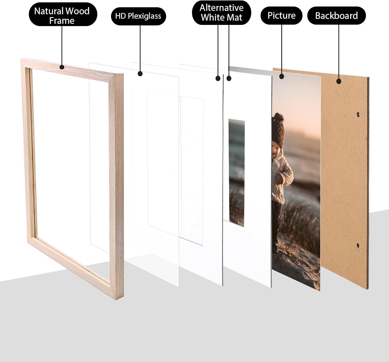 11x14 Picture Frame Natural So – обзор и цена Frame Display Wood