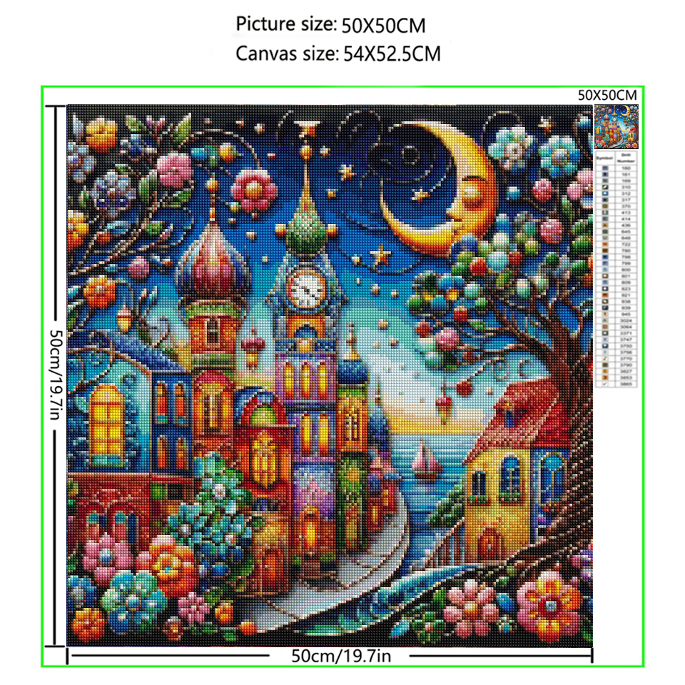 Whimsical World Town Landscape – обзор и цена Embroidery World