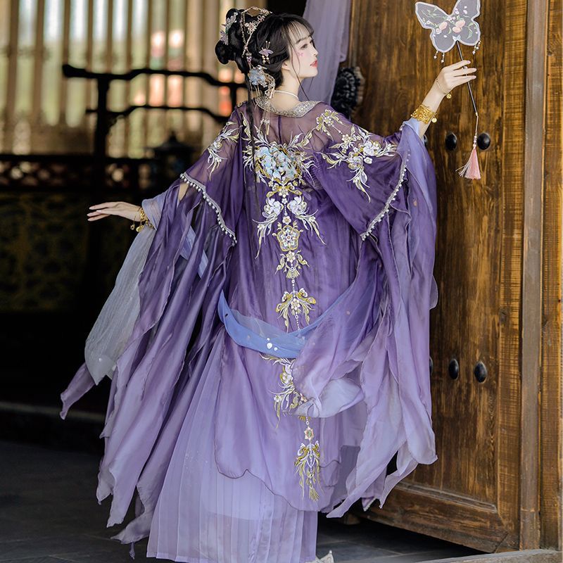 Chinese Hanfu Dress Women Trad – обзор и цена Embroidery Yellow