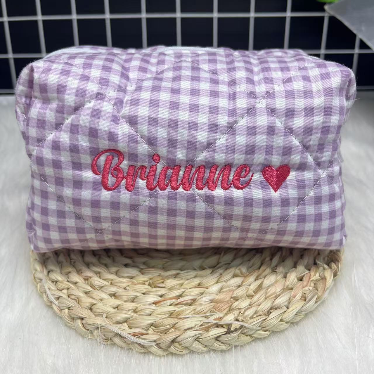 Large Capacity Striped Cosmeti – обзор и цена Embroidery Gift Ideas