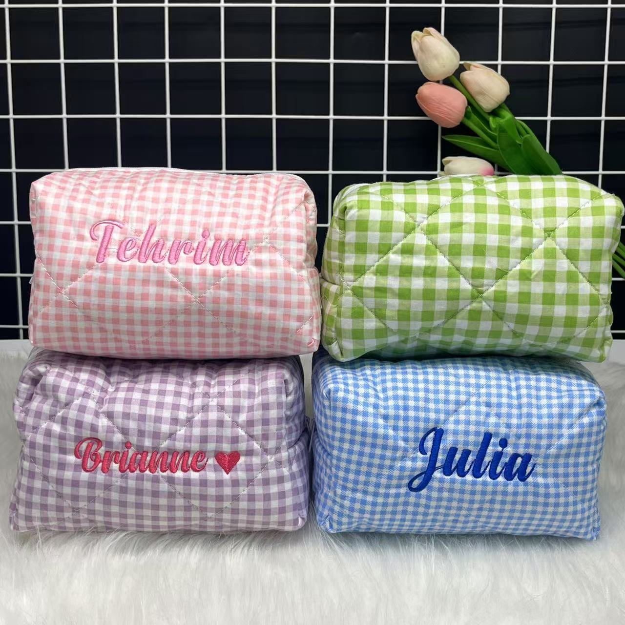 Large Capacity Striped Cosmeti – обзор и цена Embroidery Gift Ideas