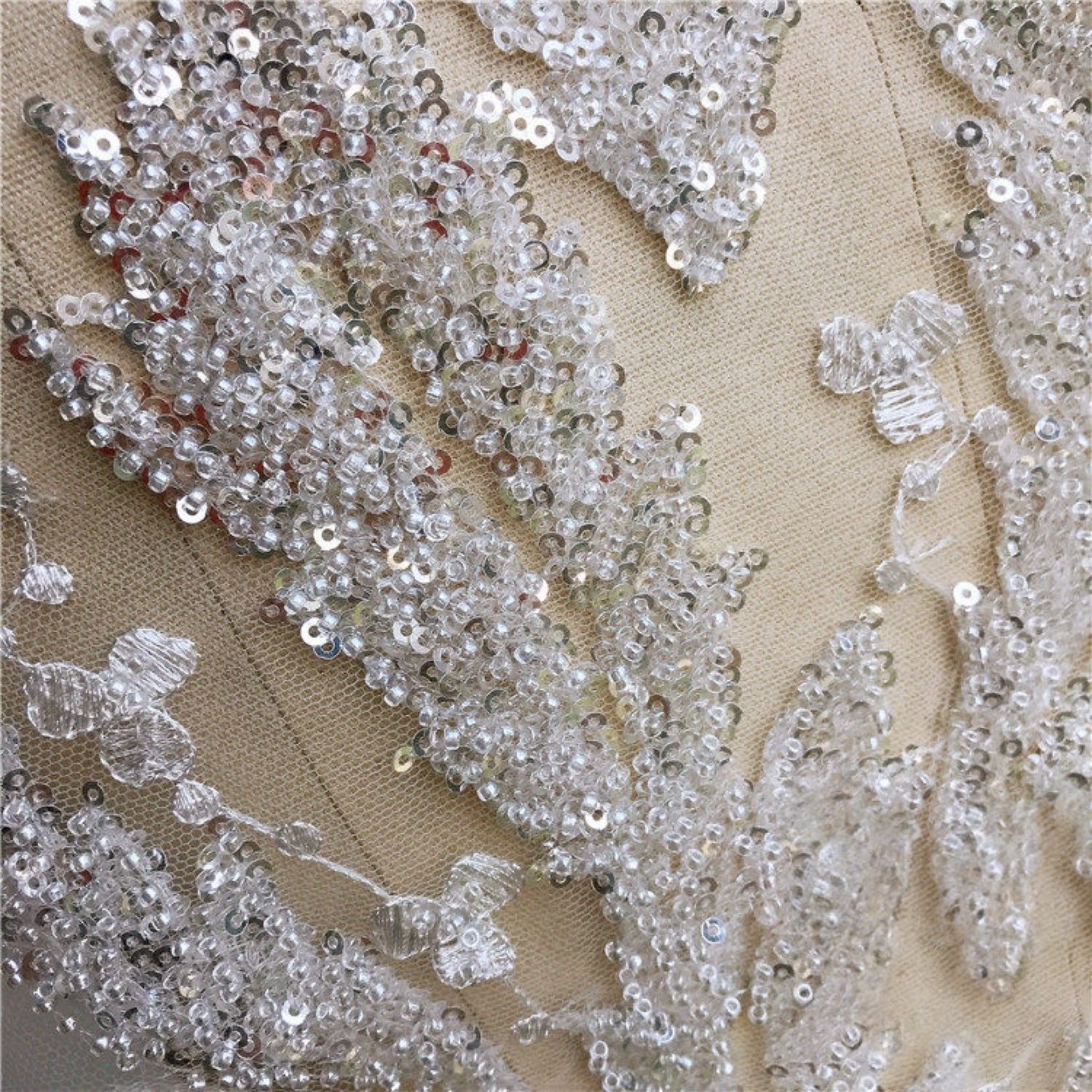 1PCS 34CMX50CM Sparkling Beads – обзор и цена Embroidery Thread Yarn