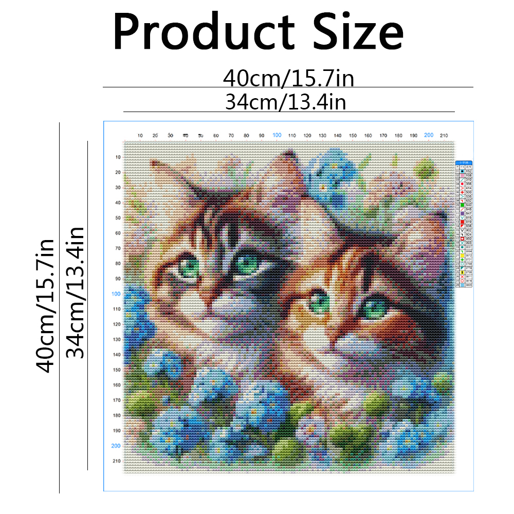 Cross Stitch Kit Cat Animal Gu – обзор и цена Embroidery Guide Paper