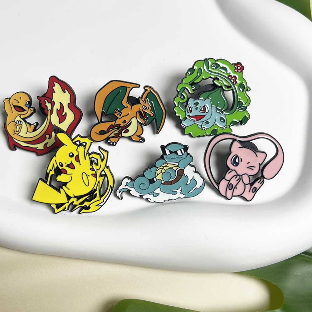 6pcs Anime Pins Set Pokemon En – обзор и цена Embroidery Tulle